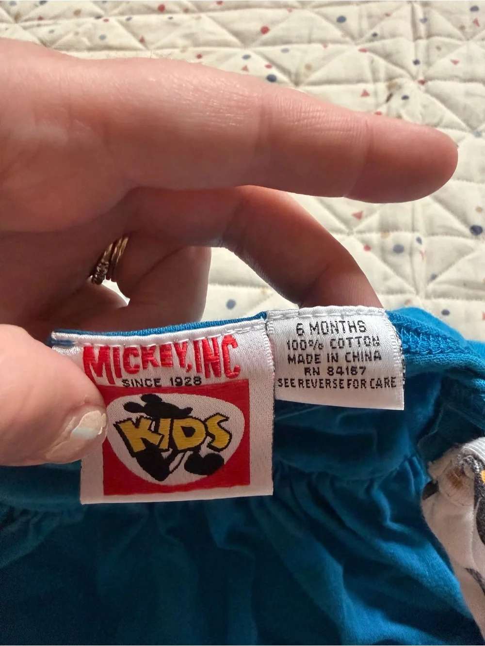 Vintage Disney Pooh Blue Baby Dress romper